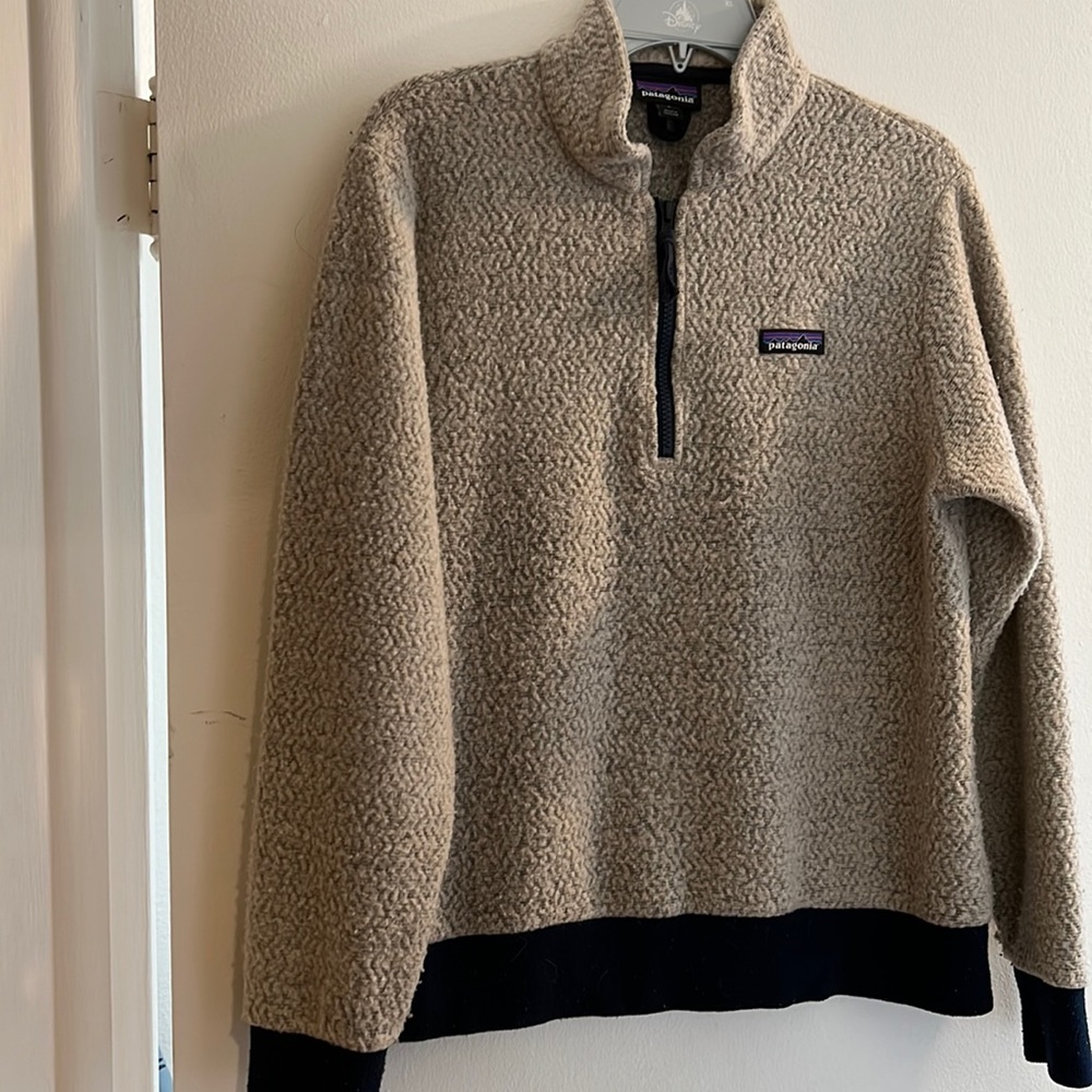 Patagonia Quarter Zip Woolyester Fleece Pullover